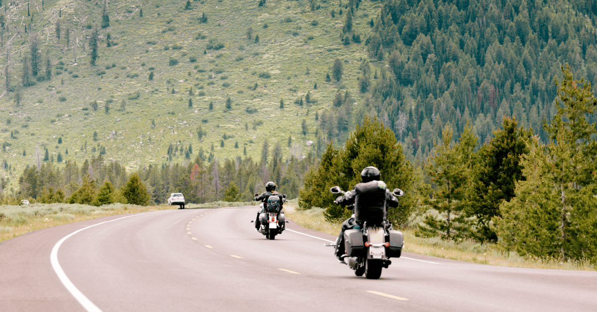 Motorcycle ride to Gallatin River Canyon, Montana