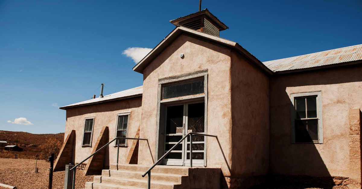 Old Schoolhouse at Lake Valley, a New Mexico Ghost Town