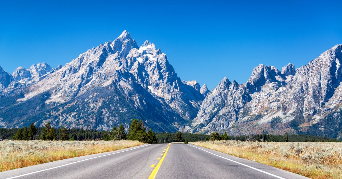 Motorcycle Ride to Grand Teton National Park in Wyoming