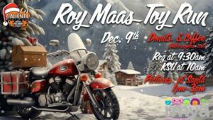 Hop on Your Bike, Play Santa, Spread Holiday Cheer during the Roy Maas Toy Run Dec. 9