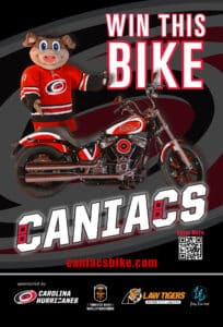 Graphic for Law Tigers Caniacs Bike Giveaway