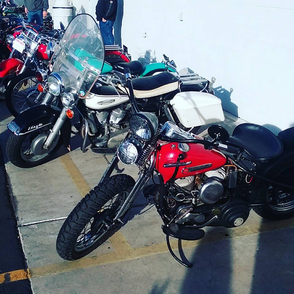 Motorcycles at the 2018 Classic Moto Swap in Phoenix.
